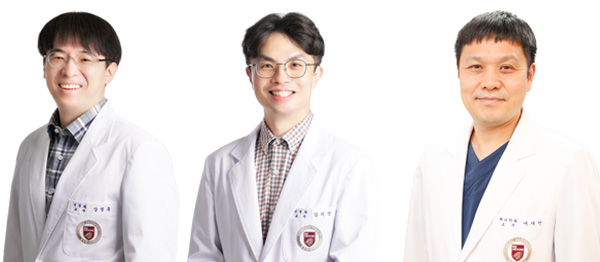 (왼쪽부터) 강성훈 교수, 김치경 교수, 어재선 교수 / 고려대 구로병원